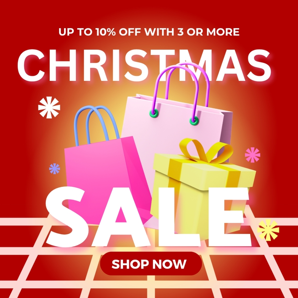 CHRISTMAS BUNDLE! 3 OR MORE ITEMS FOR 10% OFF